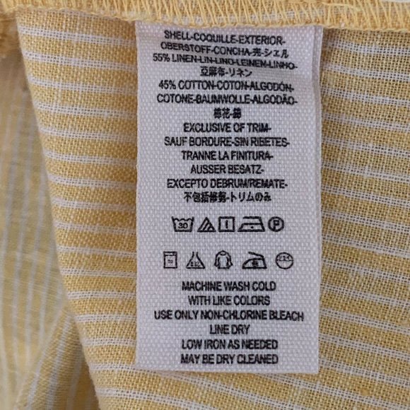 Free People Poppin Off Yellow White Stripe Dress - Picture 8 of 8